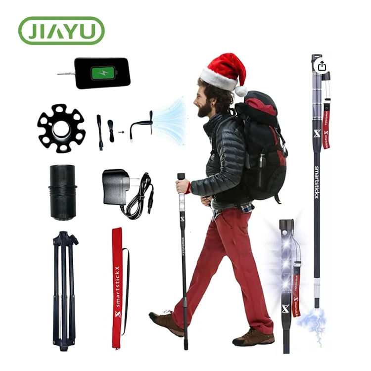 Cuaille trekking éadrom faoi stiúir